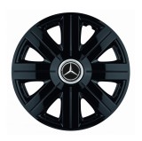 Cumpara ieftin Set 4 Capace Roti Autohelix MSA&reg;, potrivite jantelor de R14, pentru Mercedes-Benz, model Cosmos Negru
