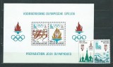 Belgia 1978 - Jocurile Olimpice, sport, serie neuzata
