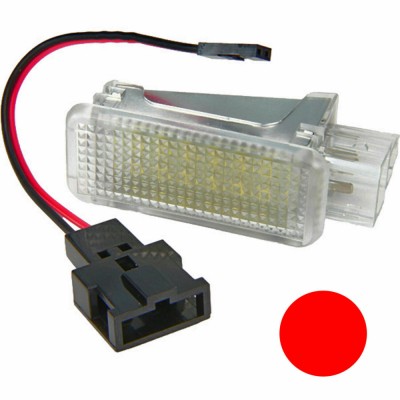 Lampa LED lumina rosie iluminat interior/portiere/pedale Audi A1, A3, A4 B6,B7,B8, B9, A5, A6 C6, C7, C8, A8, Q2, Q3, Q5, Q7 foto