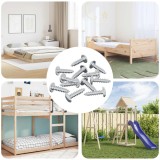 vidaXL Șurub 13636 pcs Argintiu M4 x 16 mm Oțel 864519