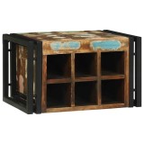 vidaXL Raft vin 46x35x27.5 cm din lemn recuperat