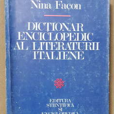 Dicționar enciclopedic al literaturii italiene - Nina Facon