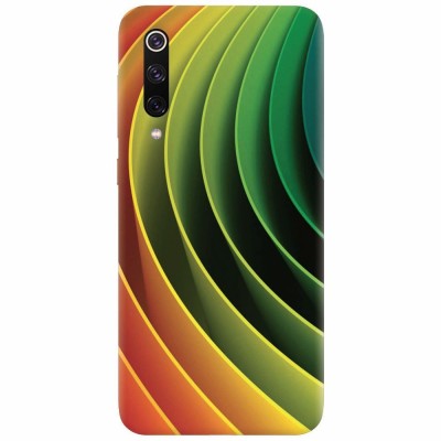 Husa silicon pentru Xiaomi Mi 9, 3D Multicolor Abstract Lines foto