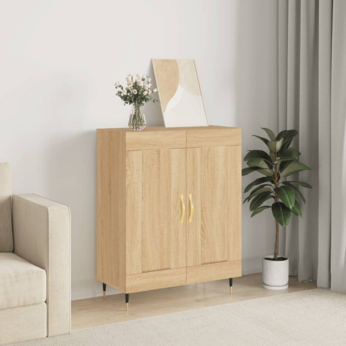 vidaXL Servantă, stejar sonoma, 69,5x34x90 cm, lemn compozit 830175