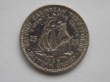 25 CENTS 1965 BRITISH CARRIBEAN TERRITORIES, America Centrala si de Sud