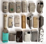 Lot 19 brichete metalice vintage + BONUS 66 brichete uzuale folosite, diferite modele si culori