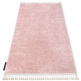 Covor Berber 9000 roz Franjuri shaggy, 240x330 cm