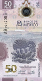 Mexic 50 Pesos 31.03.2021 - Polimer, B11, P-133 UNC !!!