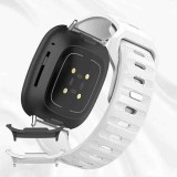 Curea din silicon compatibila cu Samsung Galaxy Watch8 40mm, Linen White