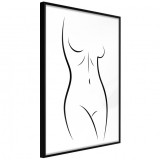 Cumpara ieftin Poster - Minimalist Nude, cu Ramă neagră, 40x60 cm