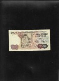 Rar! Indonezia Indonesia 5000 5.000 rupiah rupii 1980 seria076308