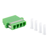 Adaptor retea fibra optica cu conectori LC APC, Lanberg 43374, SM, QUAD, verde