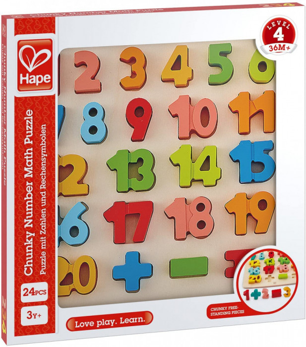 HAPE PUZZLE MATEMATICA CHUNKY SuperHeroes ToysZone