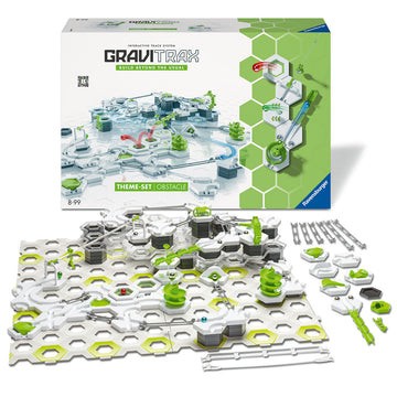 Joc de constructie Gravitrax Starter Set Obstacle, set de baza Cursa cu Obstacole, multilingv incl. RO