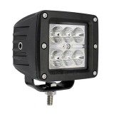 Proiector LED Auto Offroad 18W/12V-24V, Patrat, 1320 Lumeni, Flood Beam 90 Grade, Xenon Bright