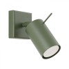 Lampă De Perete Ring Verde Măsliniu Din Oțel, Cu 1 Bec Tub Modern De Interior.