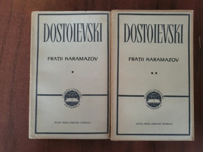 Fratii Karamazov vol.1 si 2 de F.M.Dostoievski foto