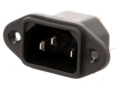 Conector Alimentare AC Soclu Tată 10A 250V foto