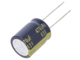 Condensator Electrolitic Low ESR 2200uF 25V 16x20mm