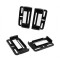 Set suport numar inmatriculare auto slim Negru 4buc