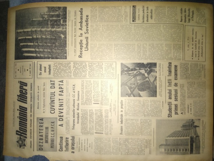 ZIARUL ROMANIA LIBERA 8 NOIEMBRIE 1967