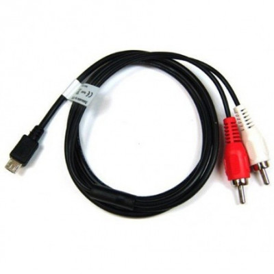 Cablu muzica compatibil cu Micro USB - RCA foto