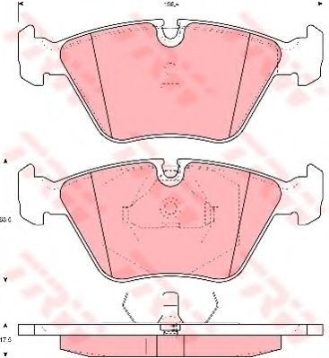 Set placute frana,frana disc JAGUAR XJ (NAW, NBW) (1996 - 2003) TRW GDB1064 foto