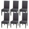 Set de 6 huse pentru scaune - Universal, u?or de pus ?i de spalat huse pentru scaune