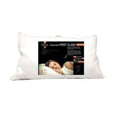 Pernă cu Puf de G&acirc;scă Albă FIRST CLASS &ndash; Lux Italian pentru Somnul Tău