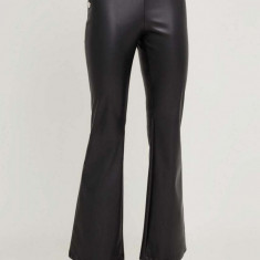 Answear Lab pantaloni X limited collection NO SHAME femei, culoarea negru, evazati, high waist