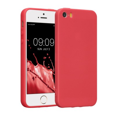Husa pentru Apple iPhone 5 / iPhone 5s / iPhone SE, Silicon, Rosu, 44141.111 foto