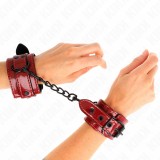Kink Wrist Restraint-Manșete pentru &Icirc;ncheieturi Roșu &Icirc;nchis 23 X