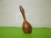 Recipient vechi tip MARACAS din LEMN pt. condimente , SARE si PIPER , solnita