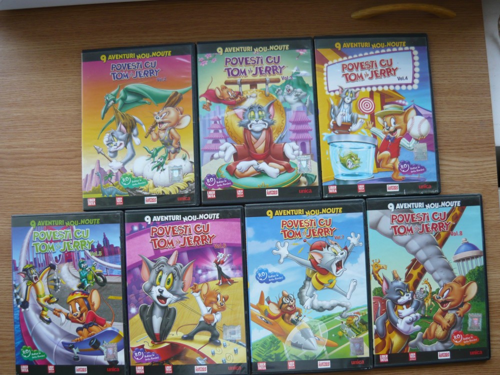 POVESTI CU TOM SI JERRY - lot 7 DVD-uri | arhiva Okazii.ro