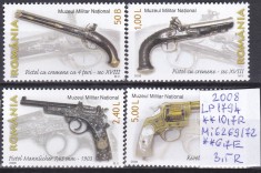 2008 Arme de foc din muzeul militar national LP1794 MNH Pret 3,5+1Lei