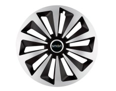 Set 4 capace roti Fox Gri-Negru R14 pentru gama auto Smart foto
