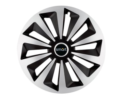 Set 4 capace roti Fox Gri-Negru R14 pentru gama auto Smart foto
