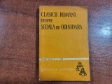 Clasicii romani despre scoala de odinioara