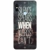 Husa silicon pentru Xiaomi Mi 8 SE, Silence Speaks When Word Cannot