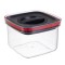 Cutie de Depozitare Alimente, Cyrax, Cutie de tip Container, Recipient pentru Cereale in Bucatarie, S 11.5 x 11.5 x 8 cm, volum 600 ml, Transparenta c