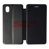 Husa Flip Cover Round Samsung Galaxy A01 Core Neagra