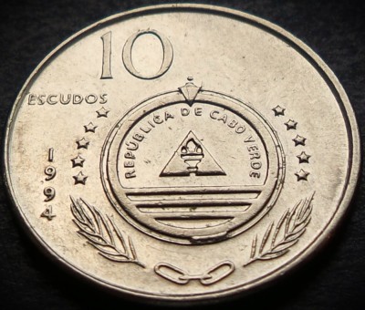 Moneda exotica 10 ESCUDOS - CAPUL VERDE, anul 1994 *cod 5408 = PASARINHA foto