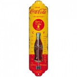 Termometru metalic - Coca Cola In Bottles, Nostalgic Art Merchandising