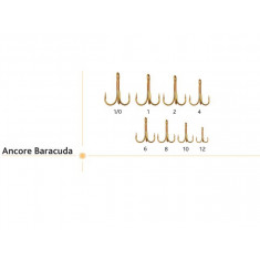 Set 20 bucati ancore pentru pescuit marimea 1/0