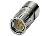 Conector M23 tată, 8 pini (4+4), drept, 630V