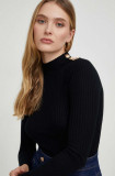 Answear Lab pulover culoarea negru, light, cu turtleneck