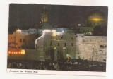FA121 -Carte Postala - ISRAEL - Jerusalem. The western wall at night , circulata