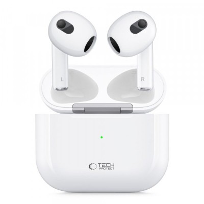 Handsfree Bluetooth Tech-Protect Ultraboost, TWS, Alb foto