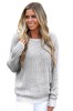 A741-18 Bluza casual cu decupaj in V la spate, M/L