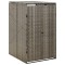 Gossi magazie de pubela cu roti, gri, 70x80x117 cm, poliratan